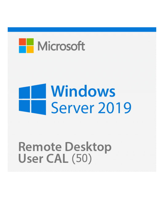 Microsoft Windows Server 2019 Remote Desktop Services (RDS) 50 connections utilisateurs